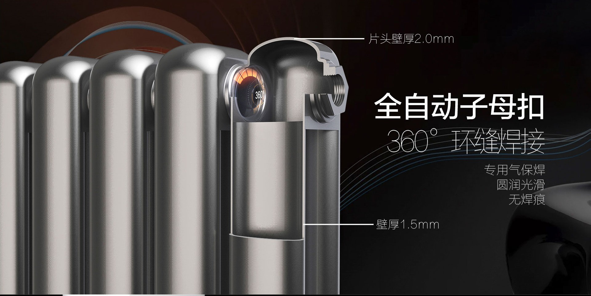 艾尼钢制50圆暖气片